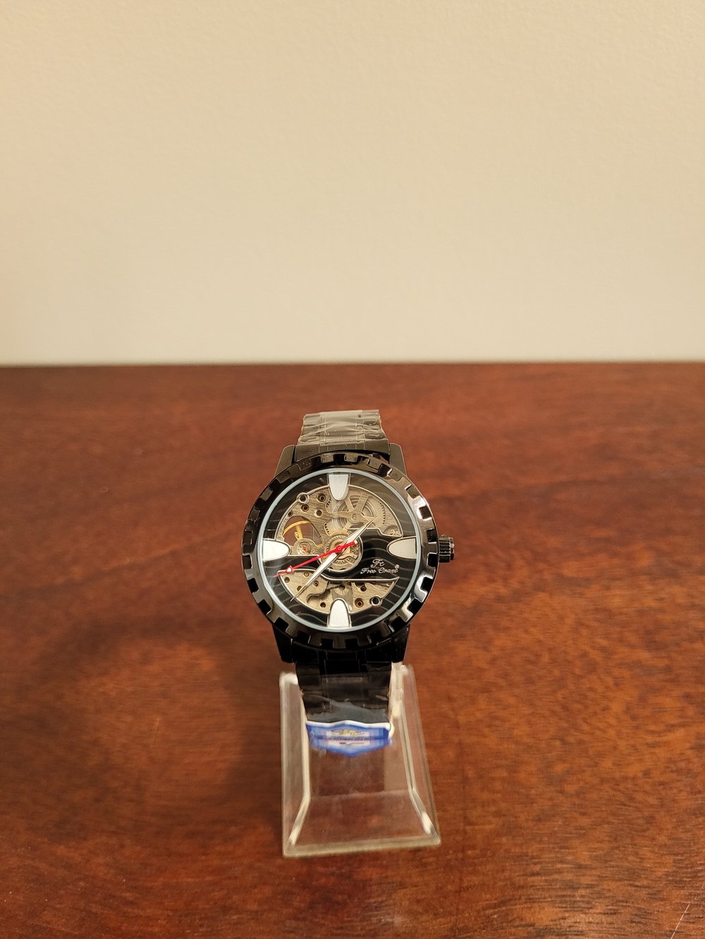Brand New Black Skeleton Dial Automatic Men's Watch